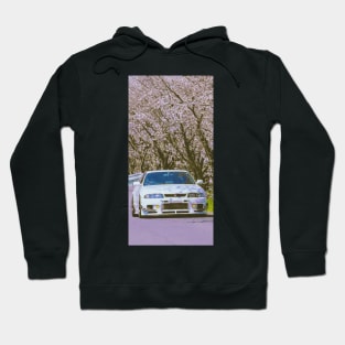 r33 under cherry flowers Hoodie